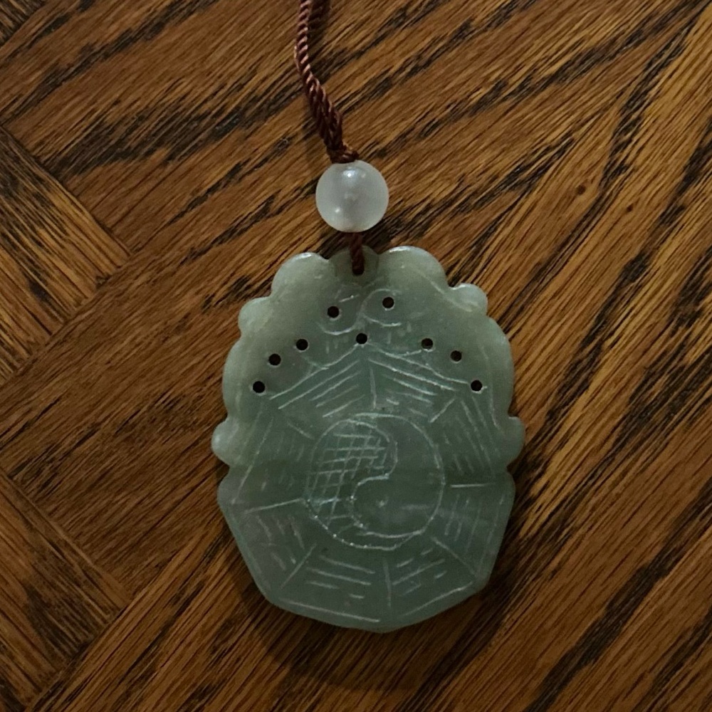 Jade authentic hand-carved Necklace